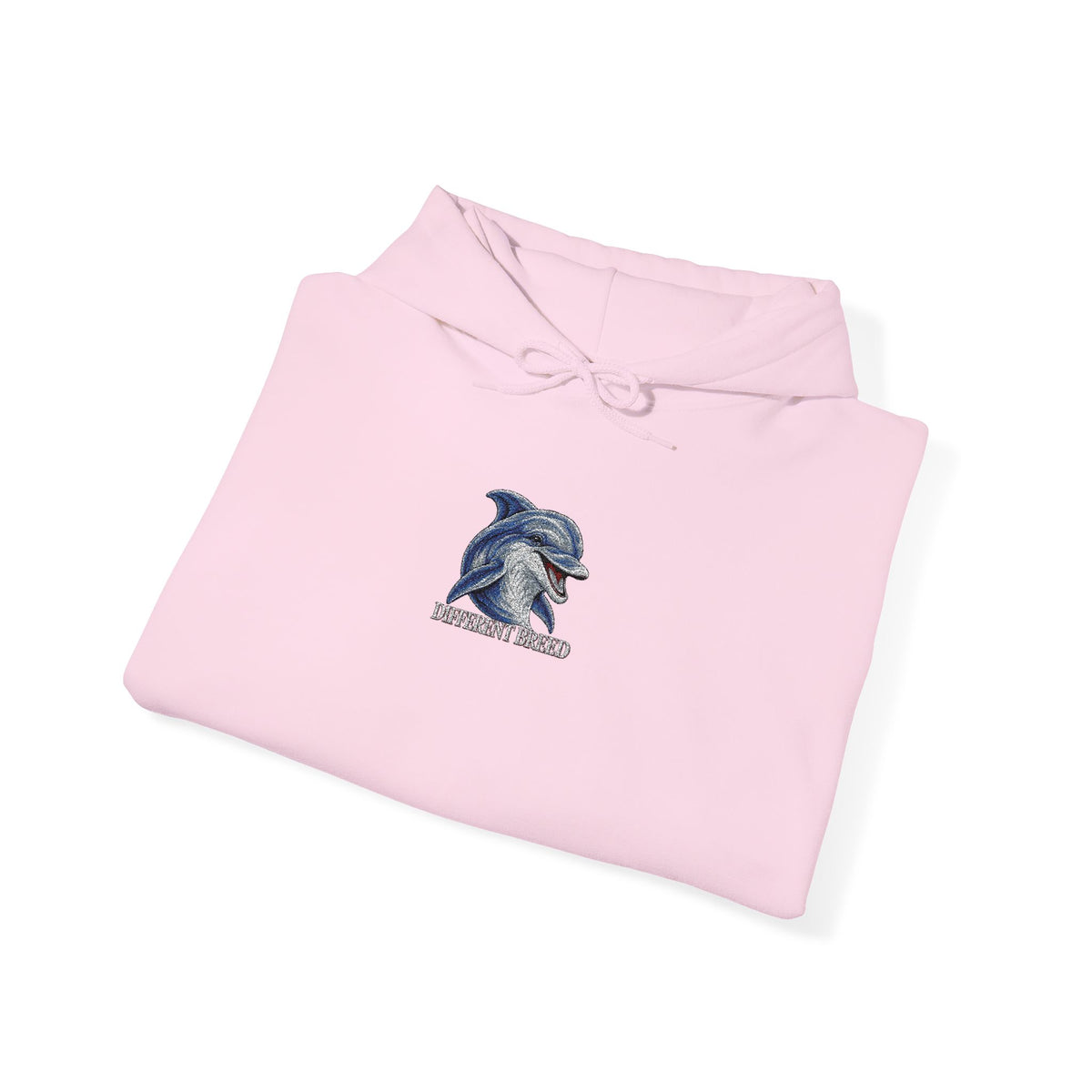 Hoodie — Blue Floral Wolf Illustration Pullover
