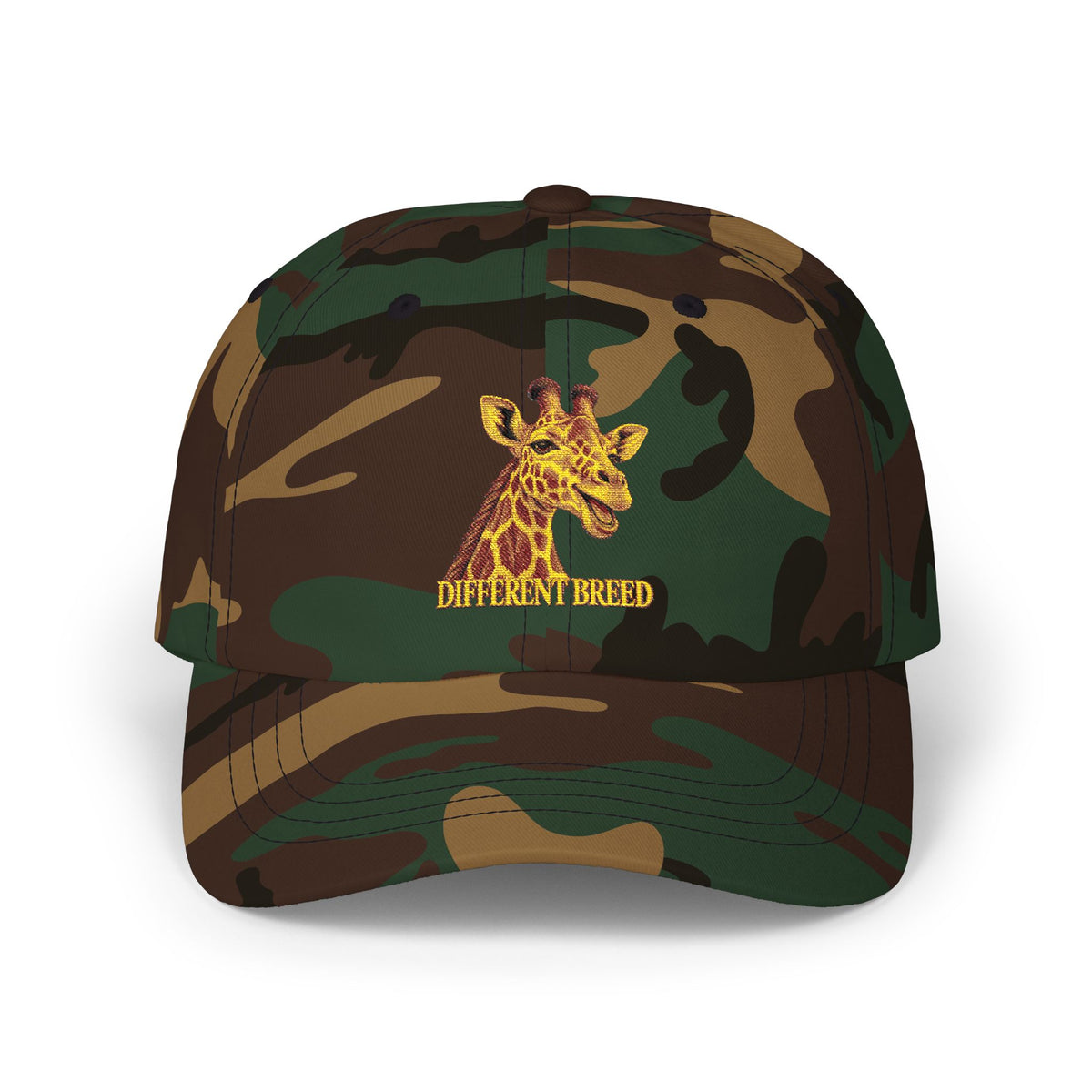 Giraffe Embroidered Dad Cap — Cute Safari Animal Baseball Hat