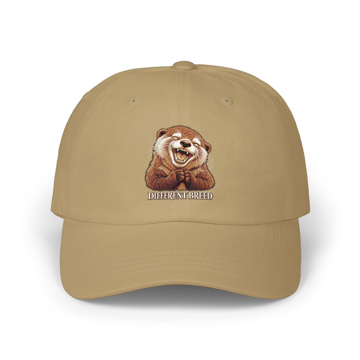 Dad Cap — Cute Smiling Otter Embroidered Baseball Hat