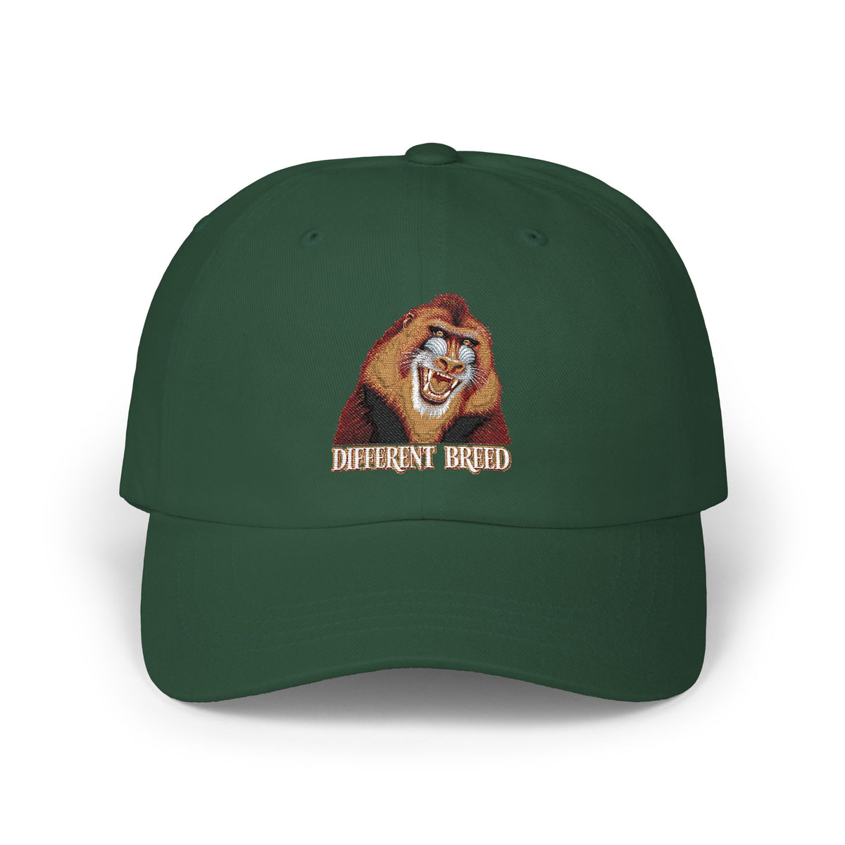 Dad Cap — Embroidered Laughing Lion "Biggest Friend" Hat
