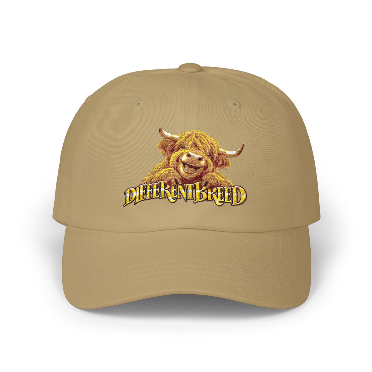 Dad Cap - 'Different Breed' Highland Cow Embroidered Hat