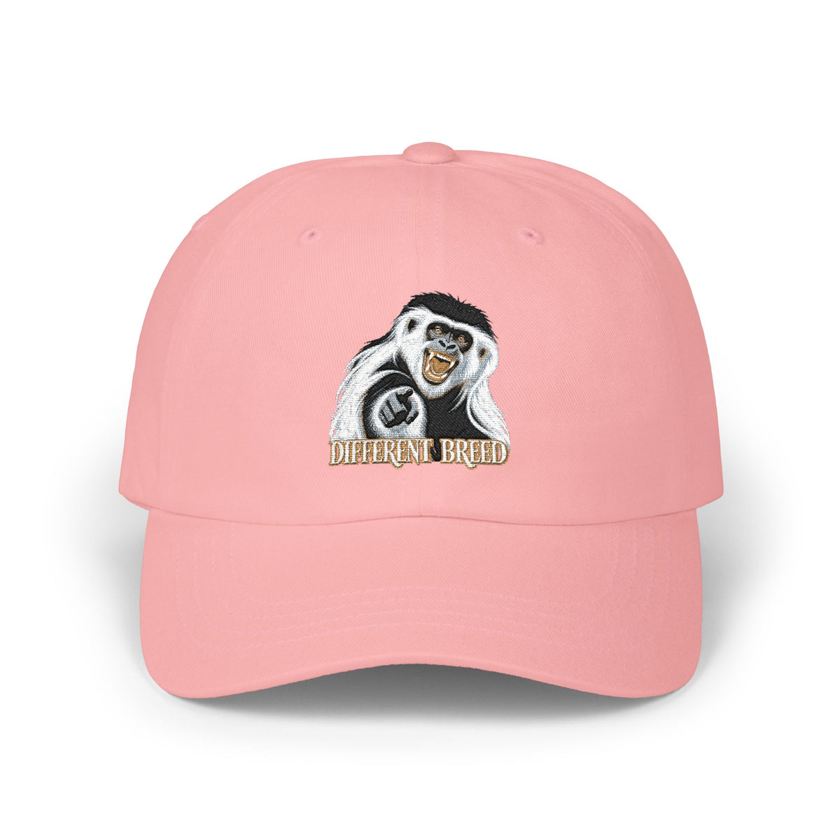 Dad Cap — Grinning Monkey Embroidered 'Celebrate Small' Baseball Hat