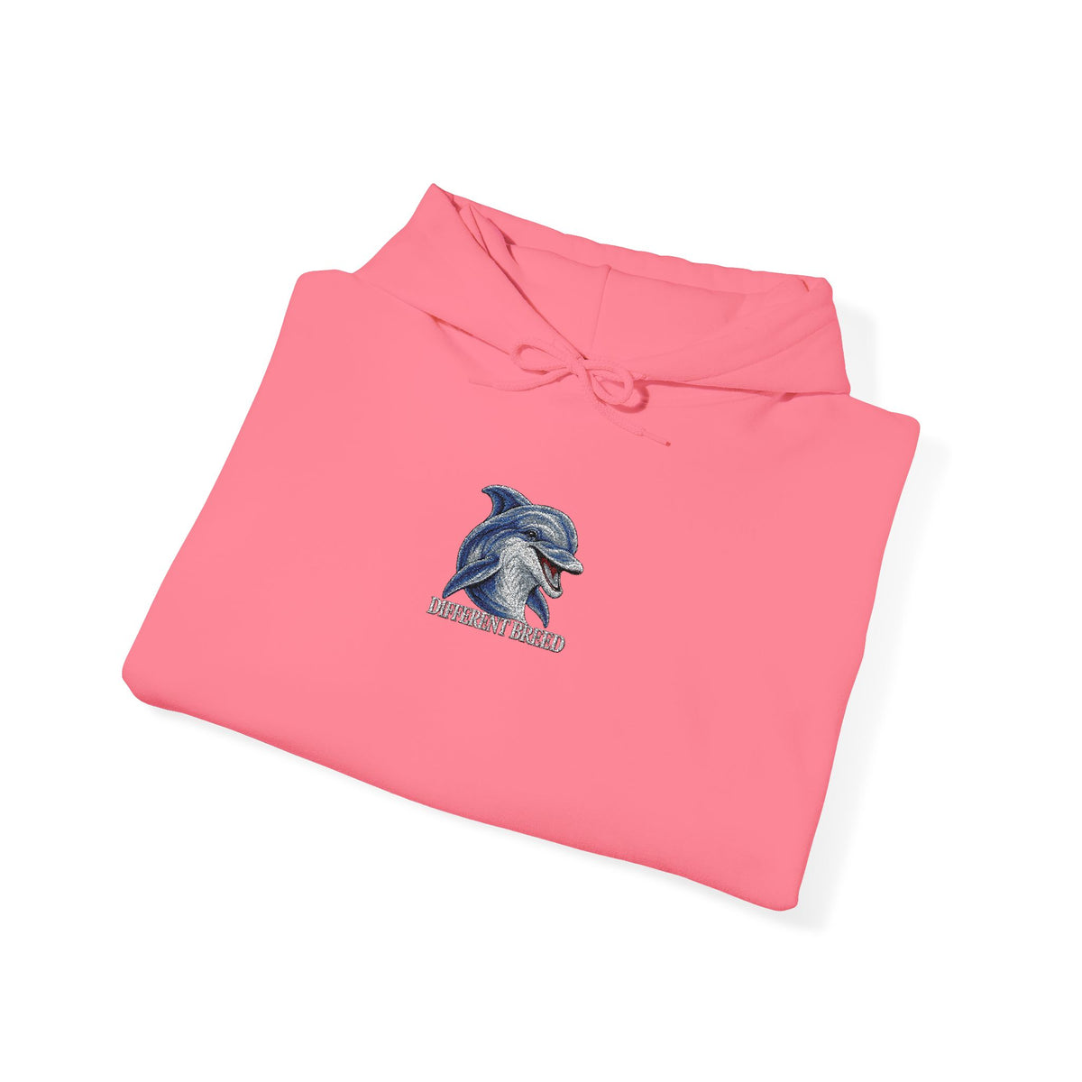 Hoodie — Blue Floral Wolf Illustration Pullover