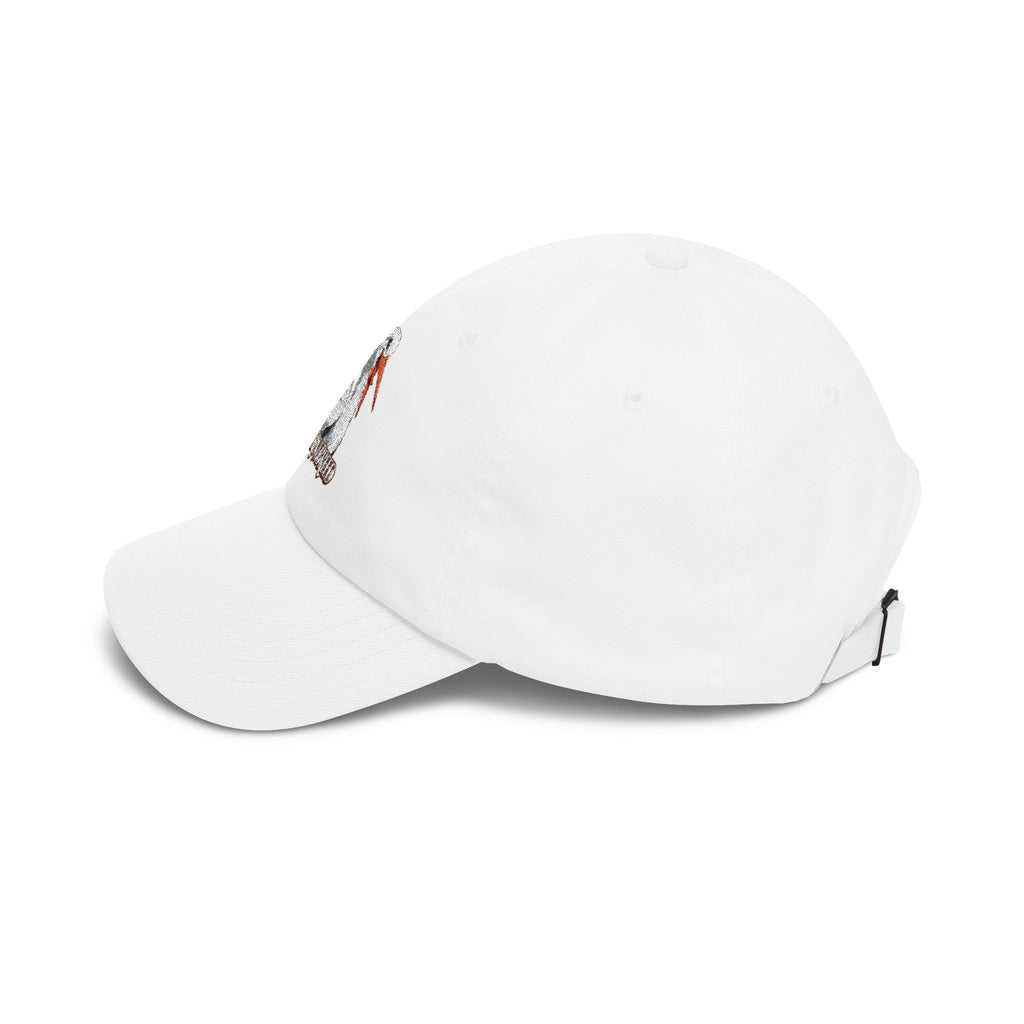 Dad Cap — Embroidered Pelican "Here for the Bird" Hat