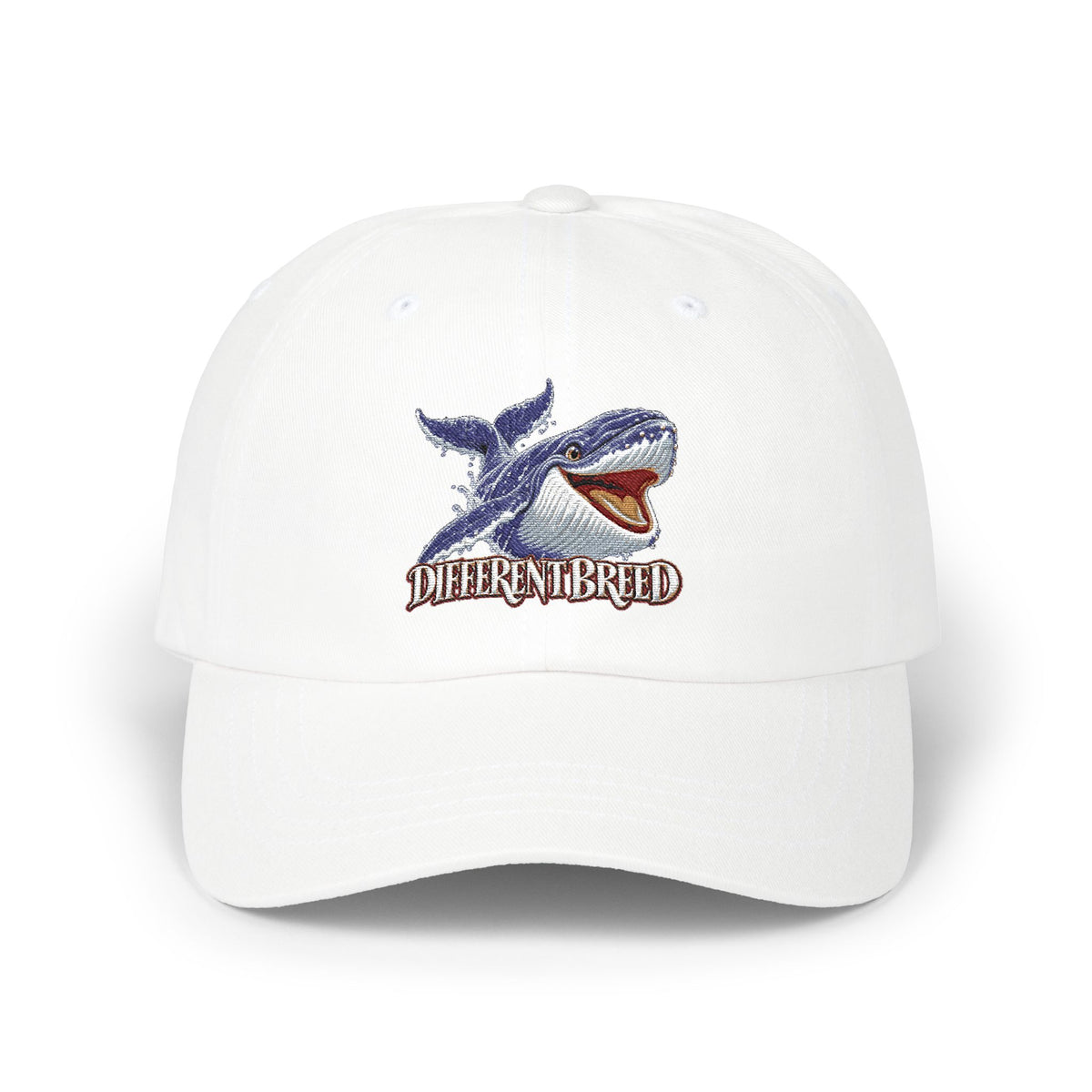 Dad Cap — Whale Graphic "Different Breed" Embroidered Hat