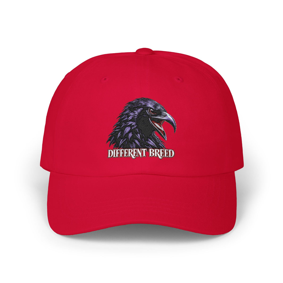 Dad Cap — Raven Head "Different Breed" Embroidered Hat