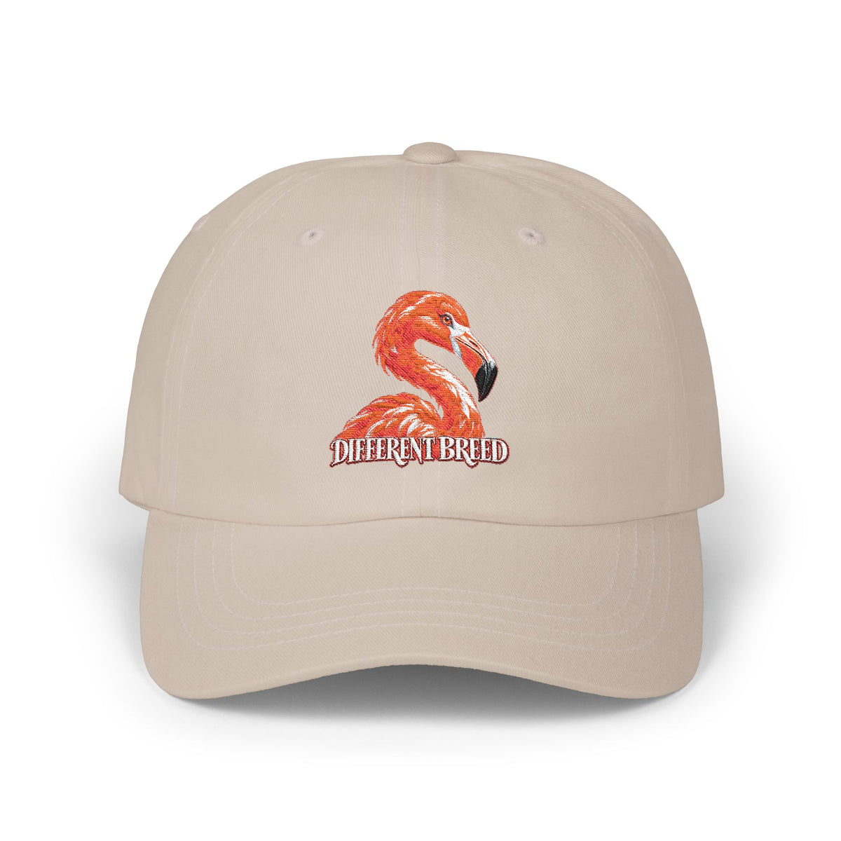 Flamingo Embroidered Dad Cap — 'Perfect Breed' Casual Baseball Hat