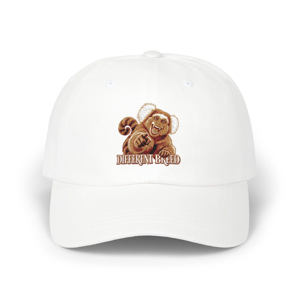 Embroidered Chocolate Labrador Dad Cap — 'Labrador & Bud' Puppy Hat
