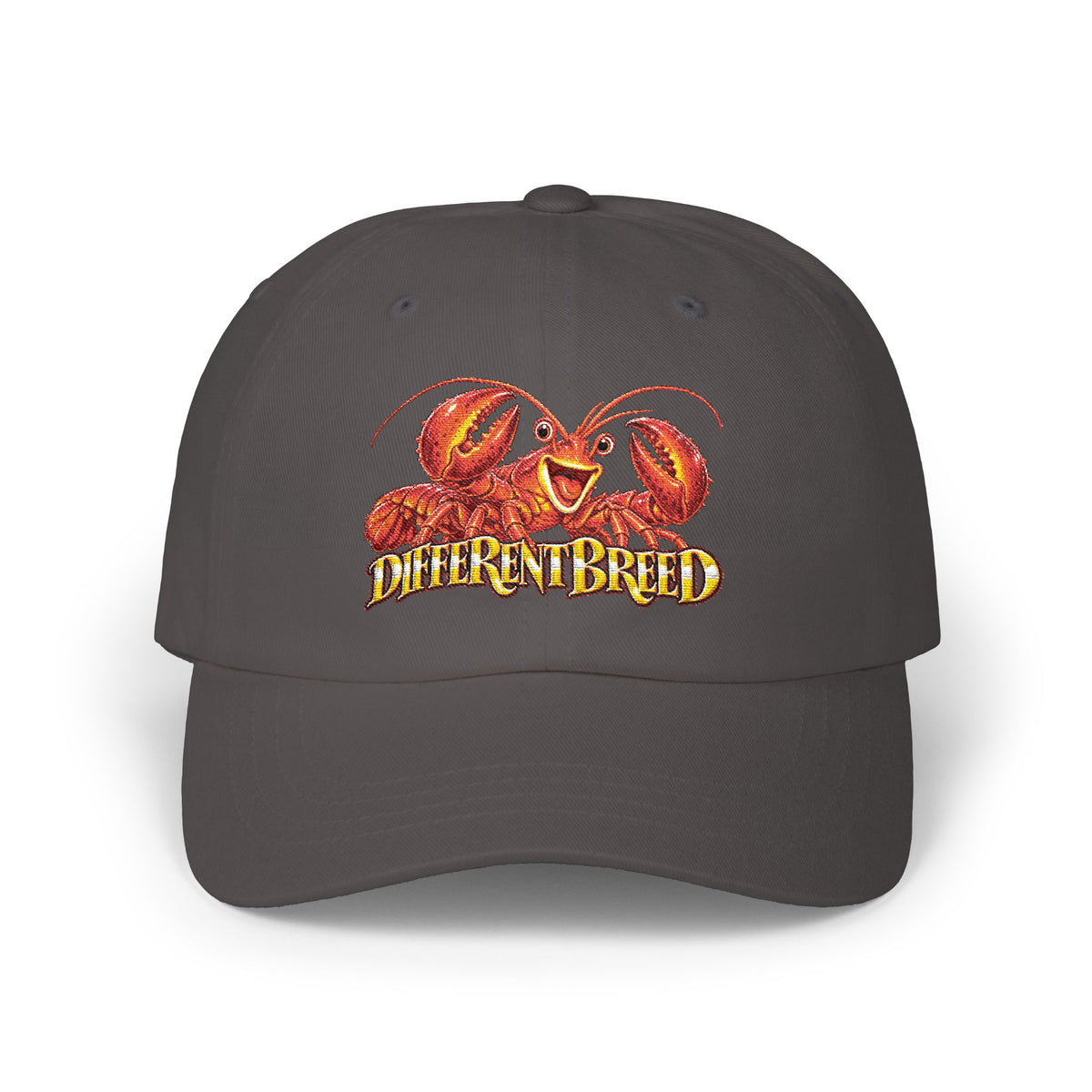 Dad Cap – 'Different Breed' Cartoon Lobster Embroidered Hat