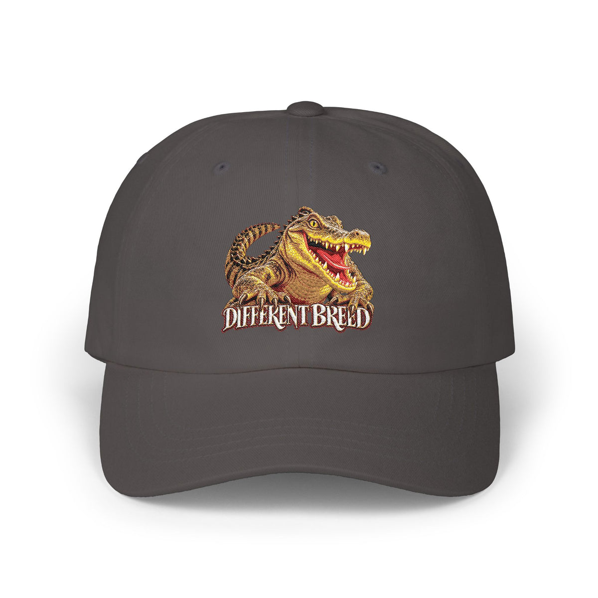 Dad Cap — Vintage Gator 'Different Breed' Embroidered Baseball Hat
