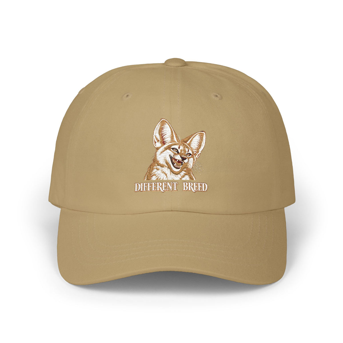 Embroidered Fennec Fox Dad Cap — 'Different Breed' Cute Animal Baseball Hat