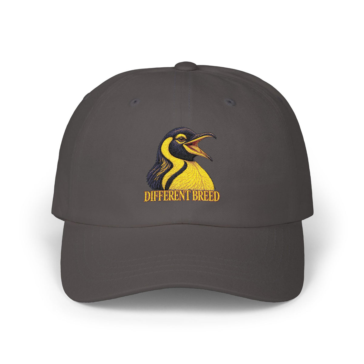 Penguin Logo Dad Cap - Embroidered 'Different Breed' Baseball Hat