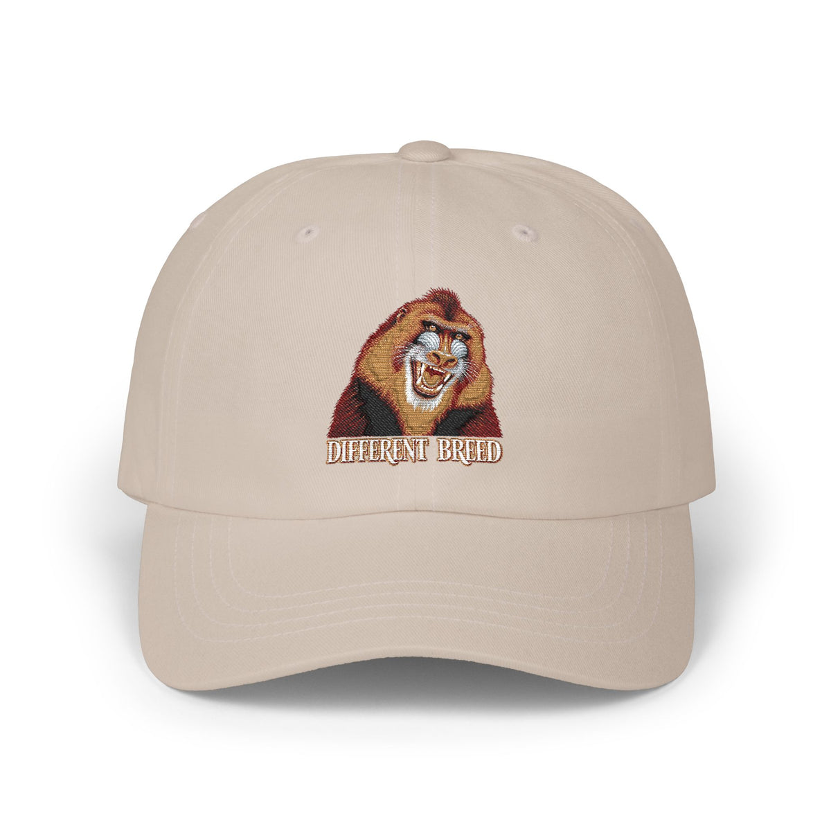 Dad Cap — Embroidered Laughing Lion "Biggest Friend" Hat