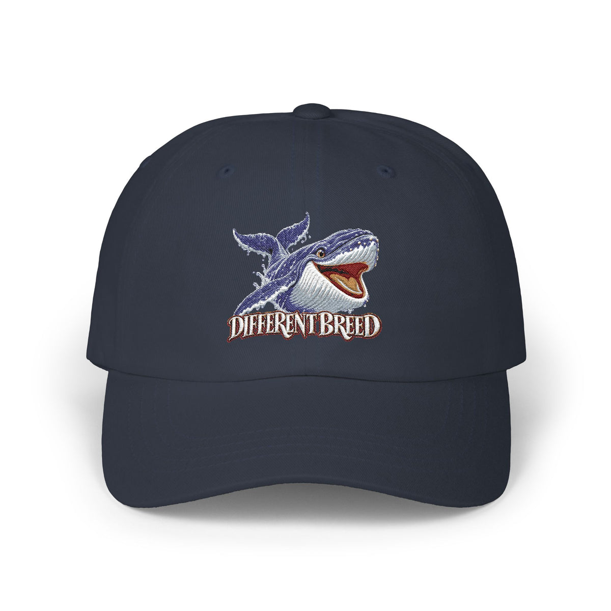 Dad Cap — Whale Graphic "Different Breed" Embroidered Hat