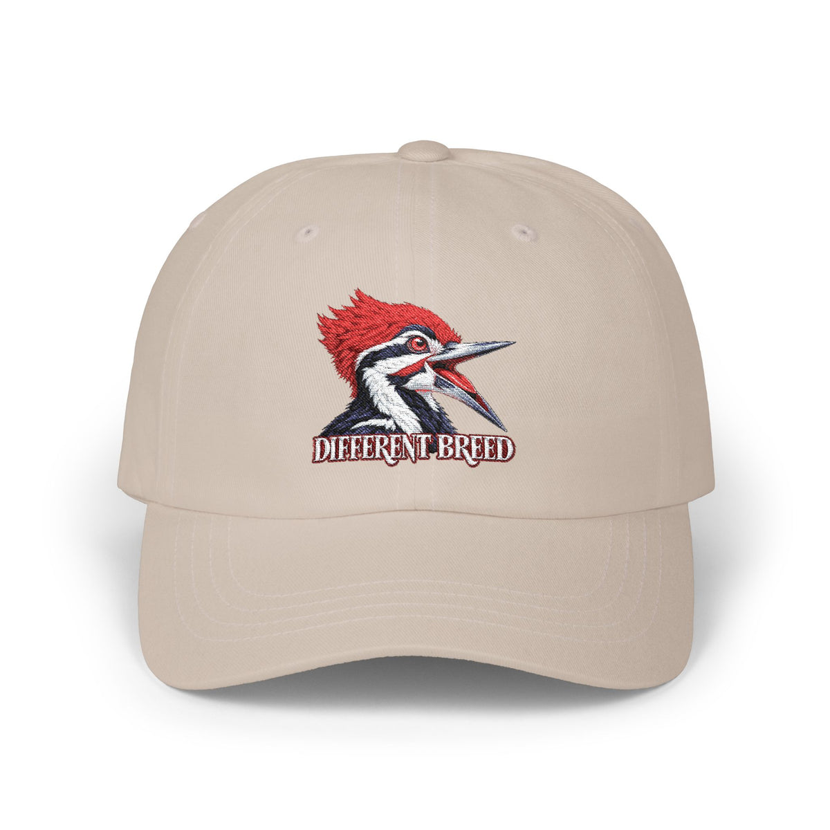 Woodpecker 'Different Breed' Classic Dad Cap — Embroidered Bird Trucker Hat