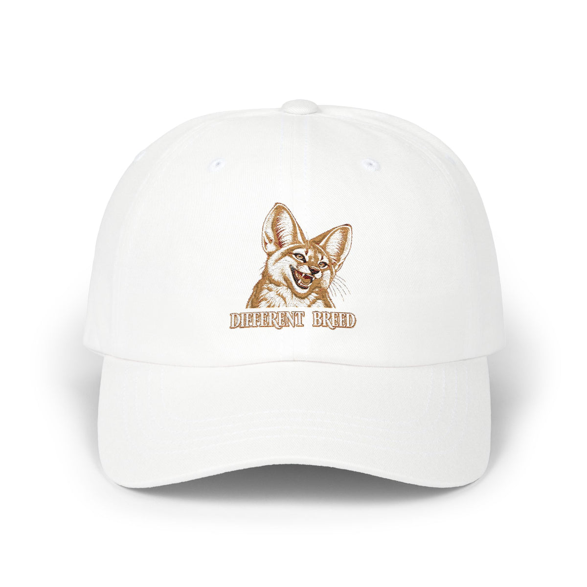 Embroidered Fennec Fox Dad Cap — 'Different Breed' Cute Animal Baseball Hat
