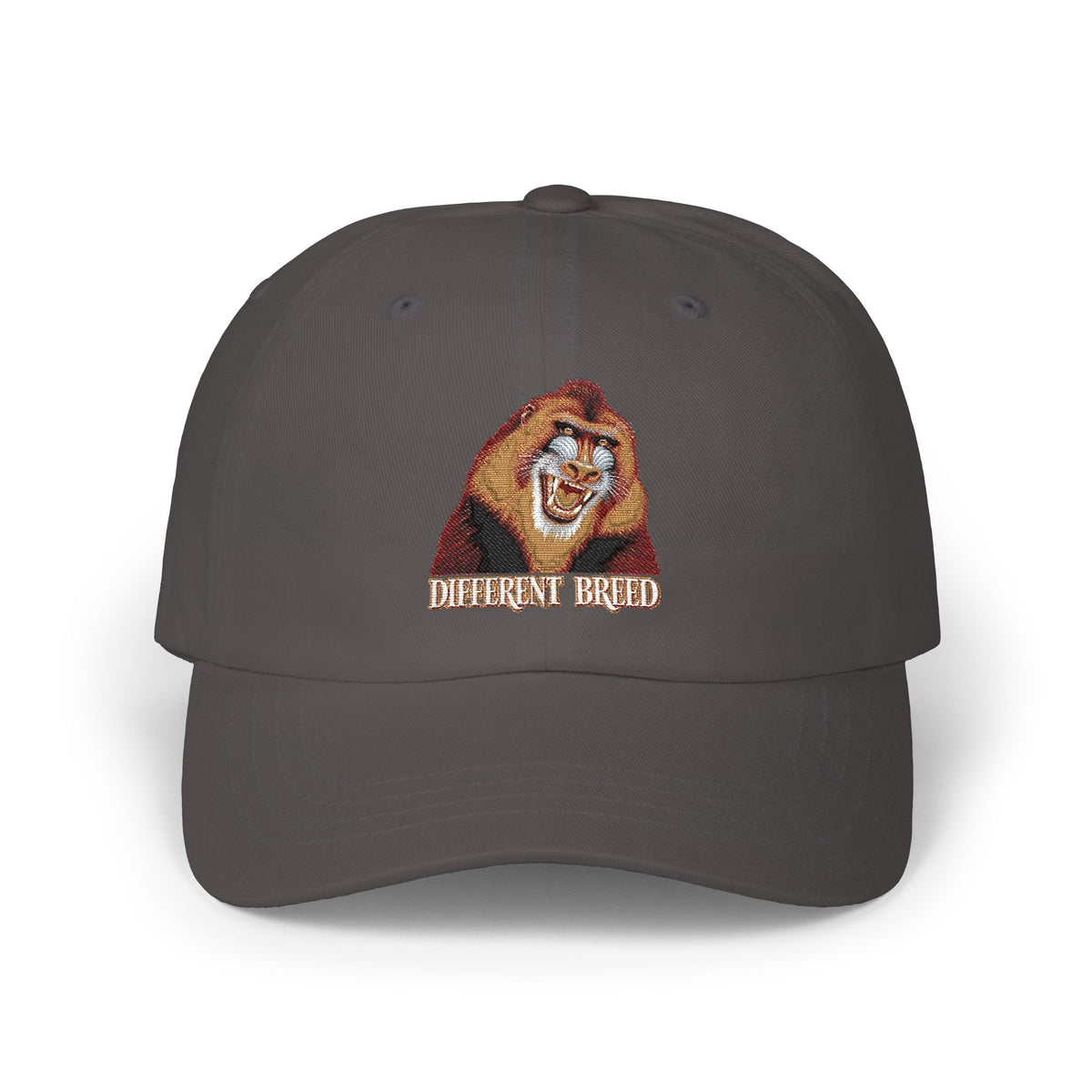 Dad Cap — Embroidered Laughing Lion "Biggest Friend" Hat