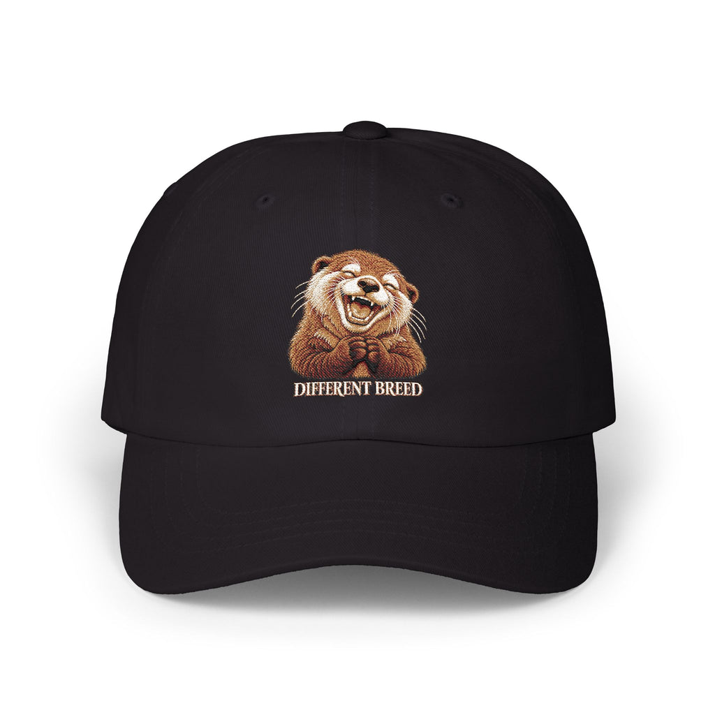 Dad Cap — Cute Smiling Otter Embroidered Baseball Hat