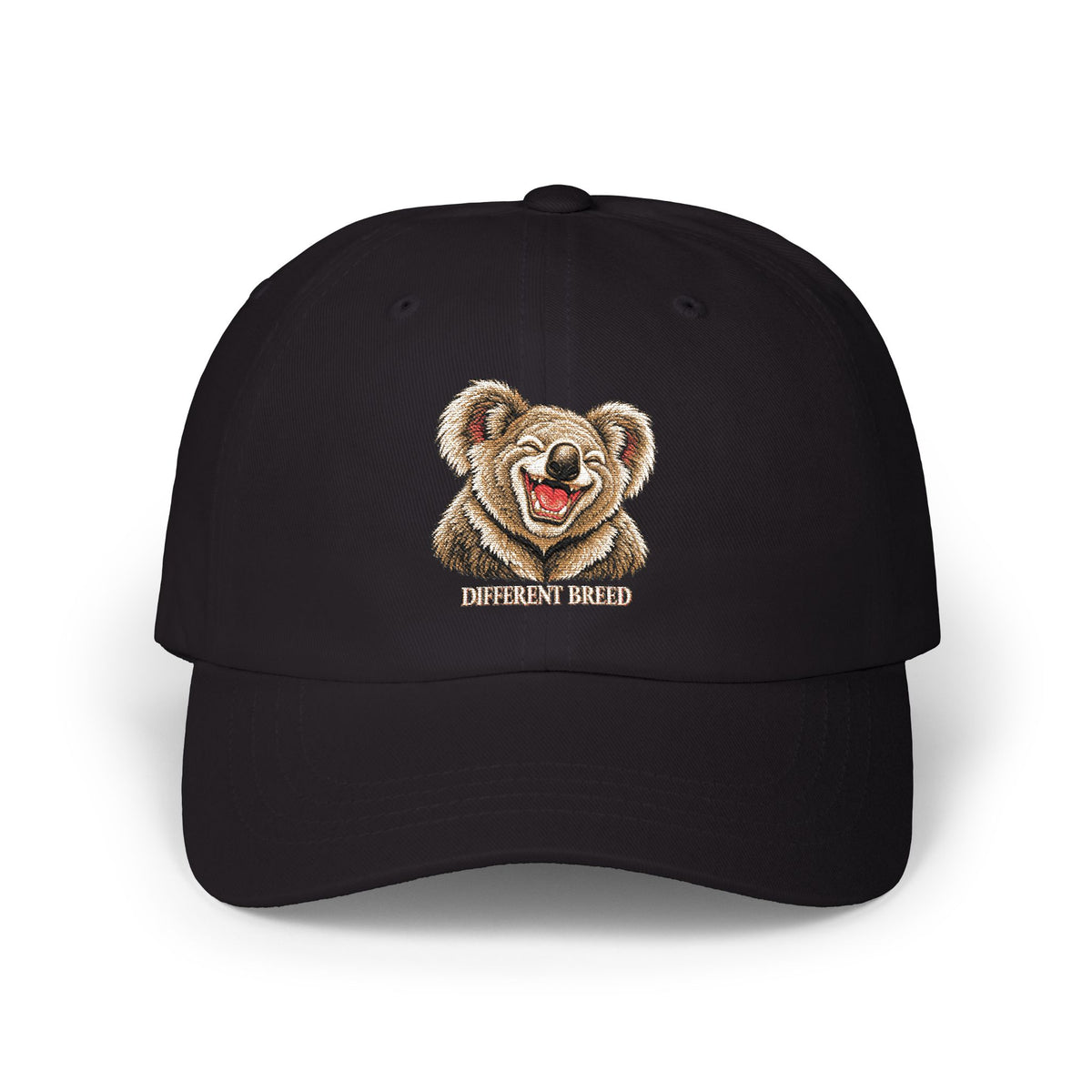 Bear Smile Classic Dad Cap — Embroidered Cute Teddy Hat
