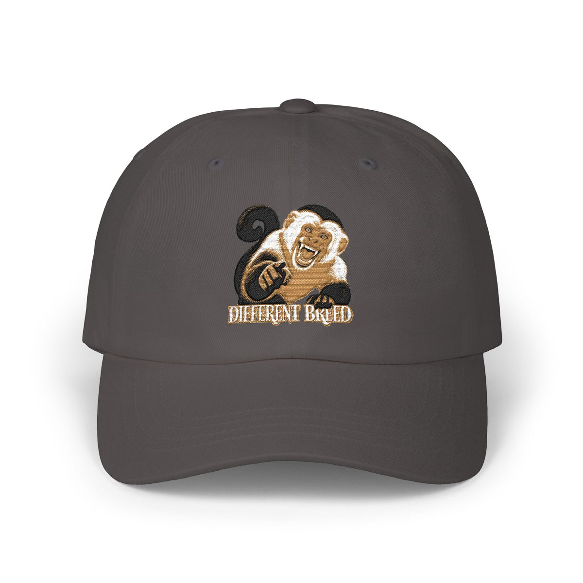 Dad Cap — Gold & Black Embroidered Ram Logo ‘ENTHRALLED’ Baseball Hat