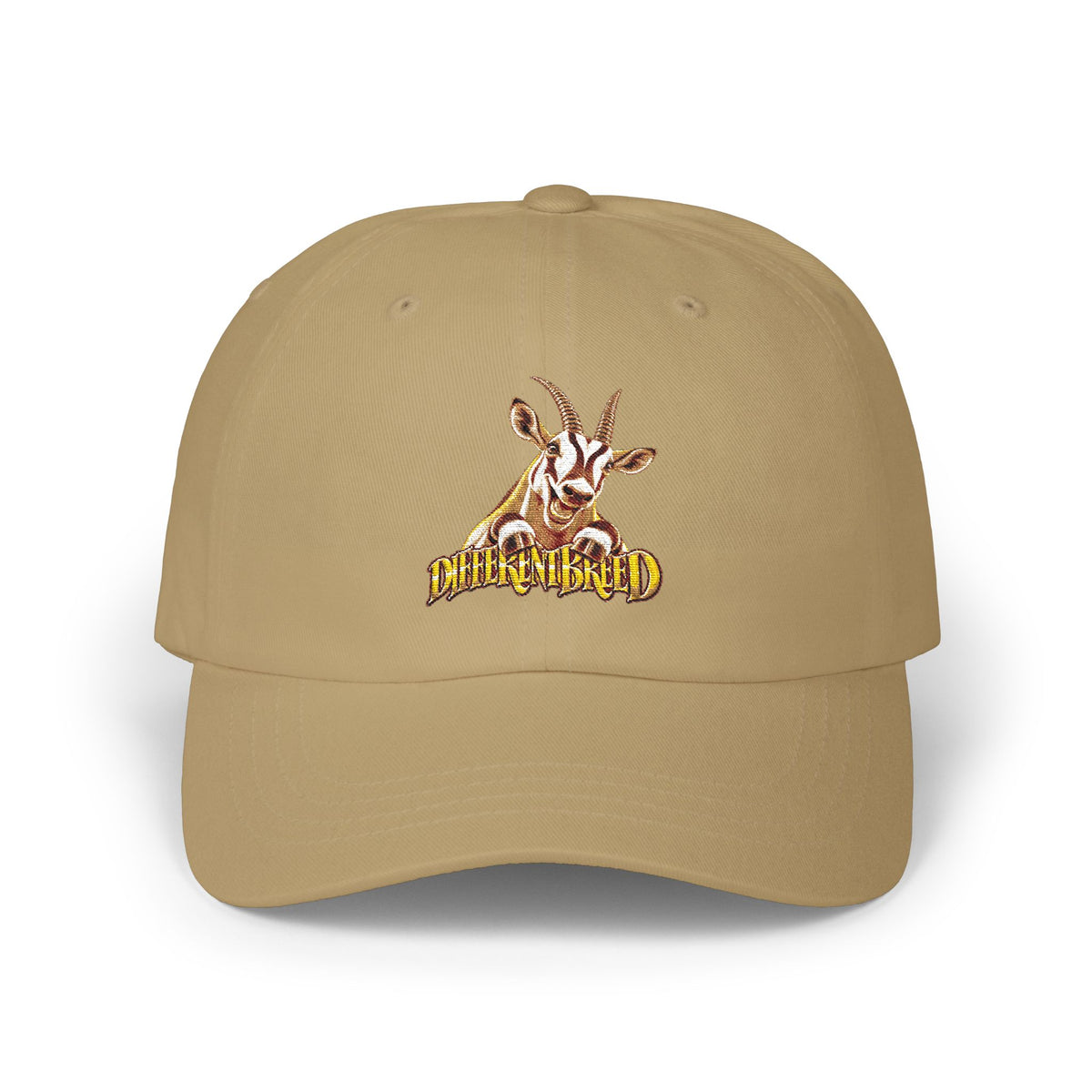 Dad Cap — Vintage Goat Patch "Mischief Made" Embroidered Hat