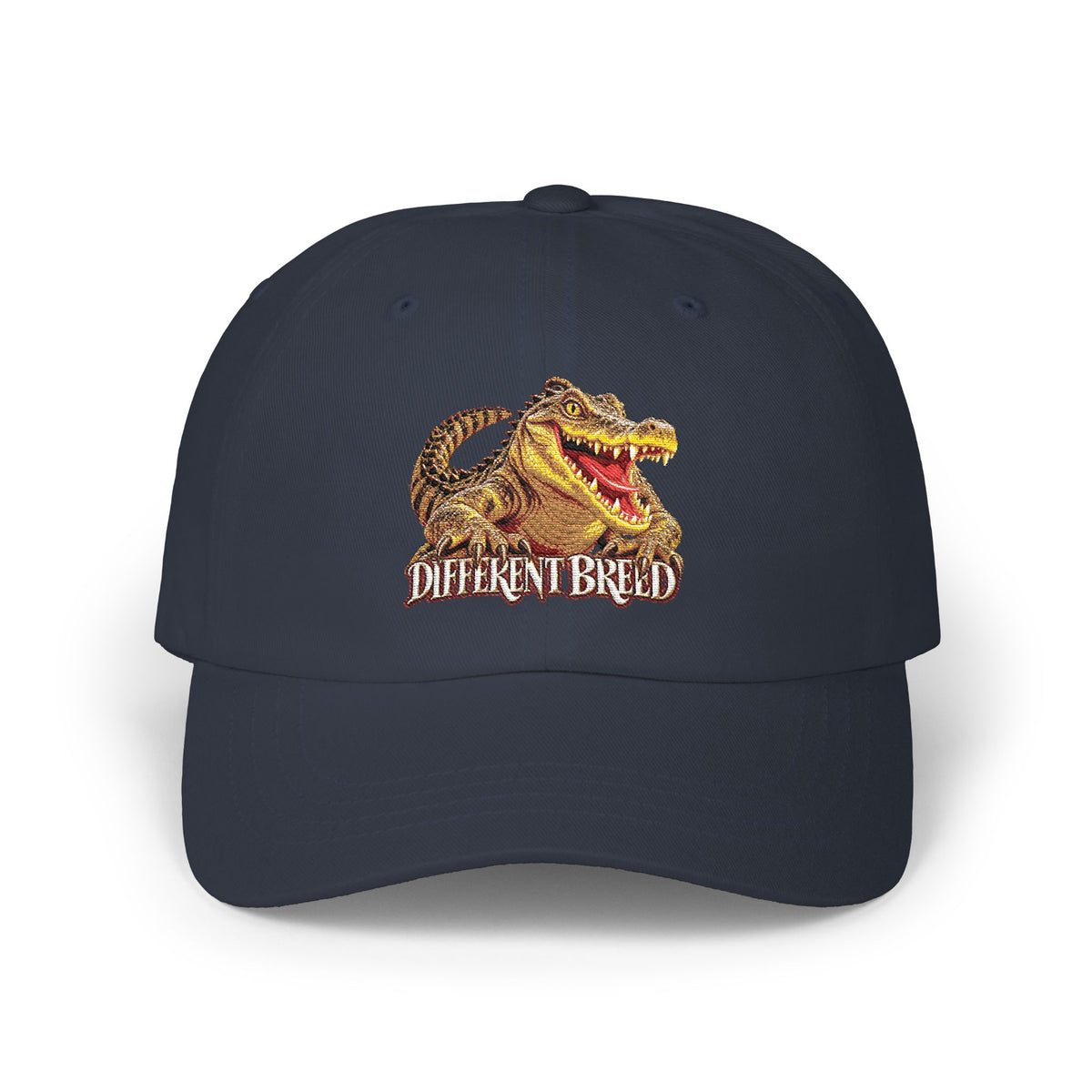 Dad Cap — Vintage Gator 'Different Breed' Embroidered Baseball Hat