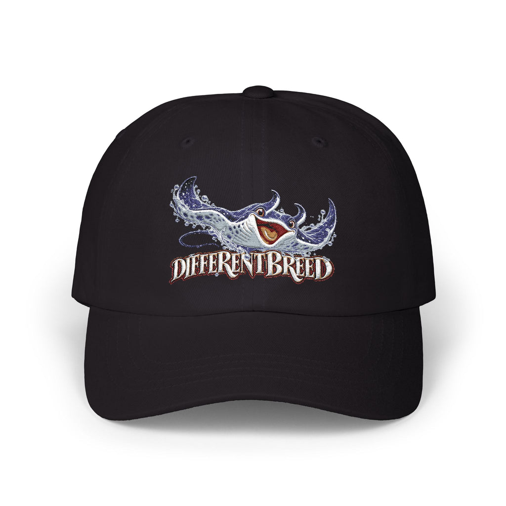 Different Breed Dad Cap - Vintage Shark Graphic Embroidered Baseball Hat