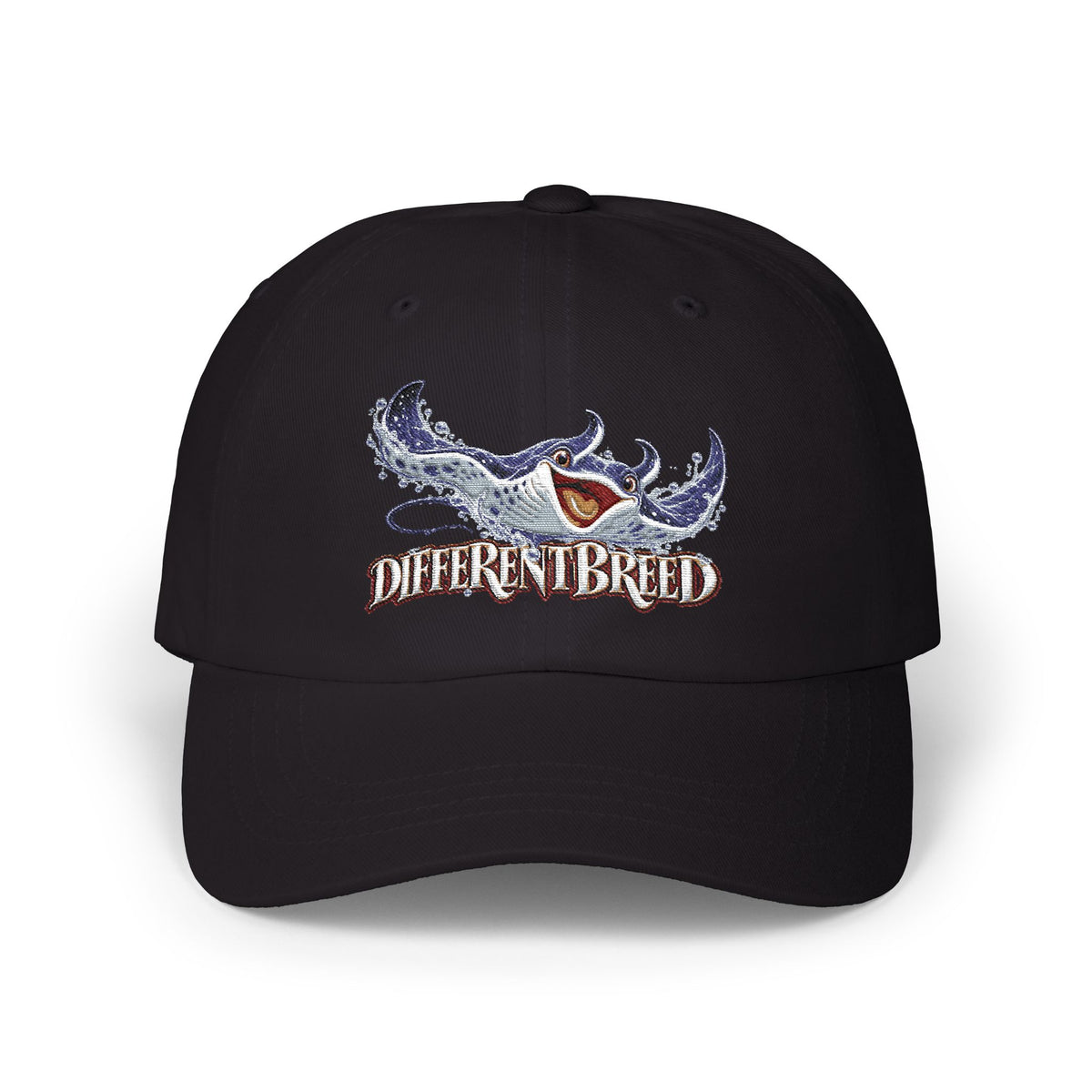 Different Breed Dad Cap - Vintage Shark Graphic Embroidered Baseball Hat
