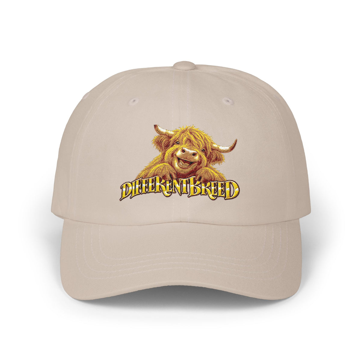 Dad Cap - 'Different Breed' Highland Cow Embroidered Hat