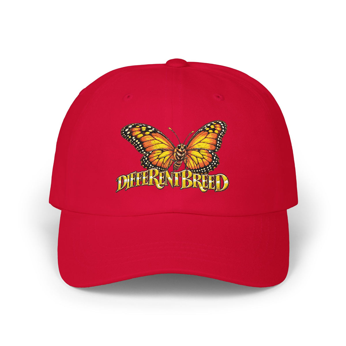 Butterfly 'Different Breed' Dad Cap — Embroidered Orange Monarch Baseball Hat