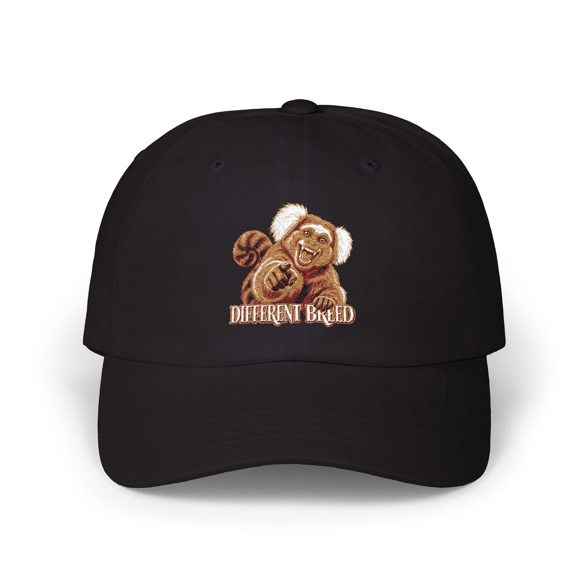 Embroidered Chocolate Labrador Dad Cap — 'Labrador & Bud' Puppy Hat
