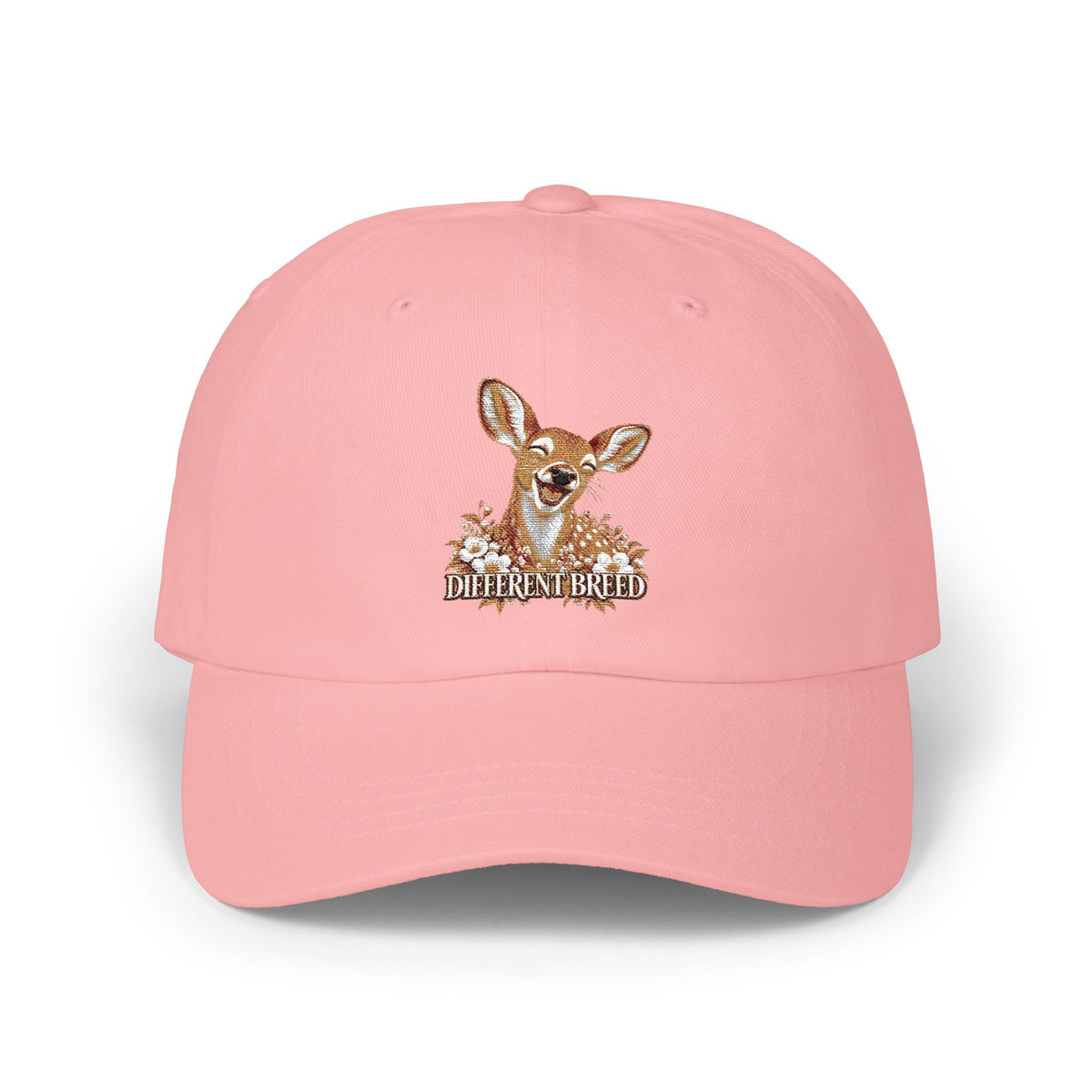 Classic Dad Cap — Cute Fawn Embroidered Deer Hat