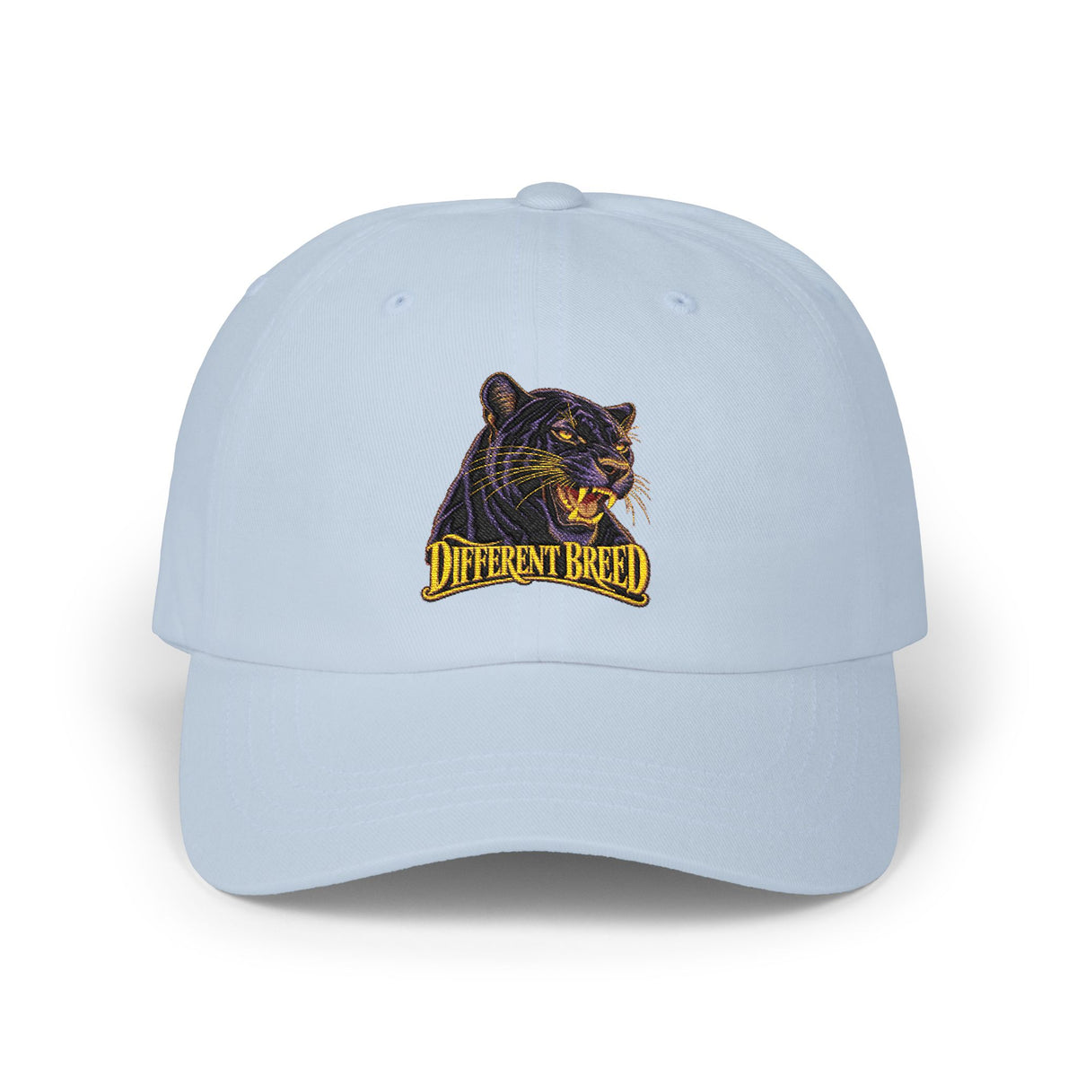 Dad Cap — Embroidered Black Panther "Different Breed" Vintage Baseball Hat