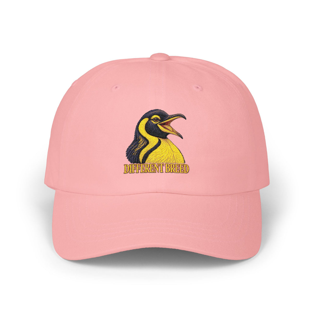 Penguin Logo Dad Cap - Embroidered 'Different Breed' Baseball Hat