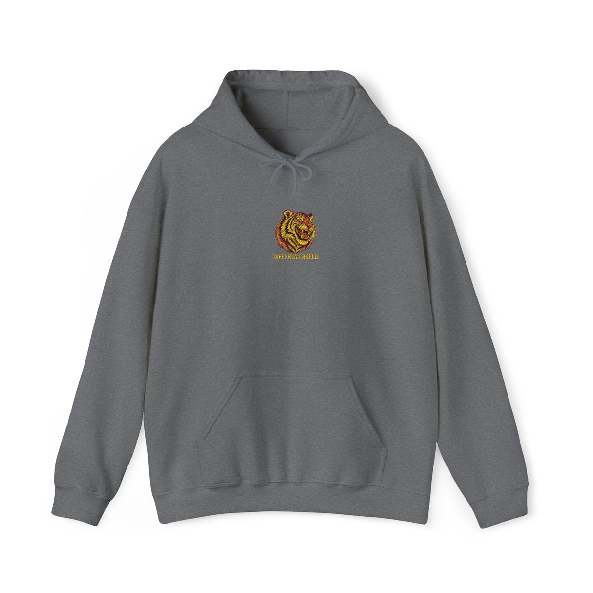 Tiger Head Hoodie — Small Floral Tiger Face Graphic Hoodie