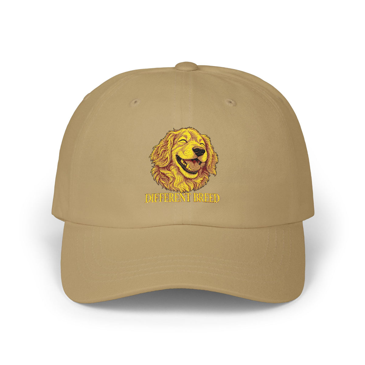 Dad Cap — Golden Retriever Embroidered "Golden Kid" Baseball Hat