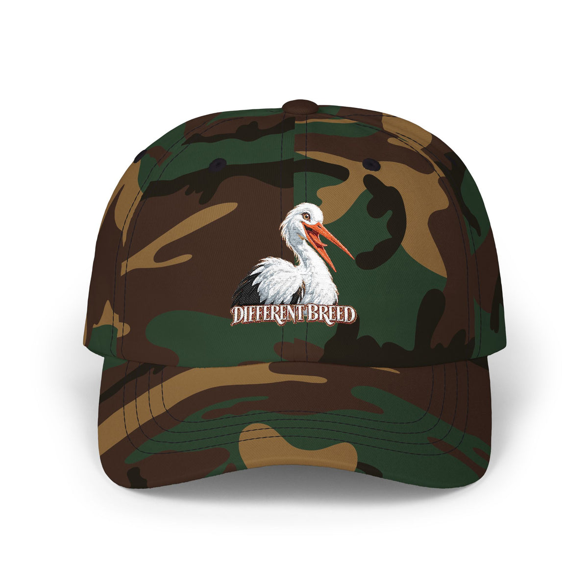 Dad Cap — Embroidered Pelican "Here for the Bird" Hat