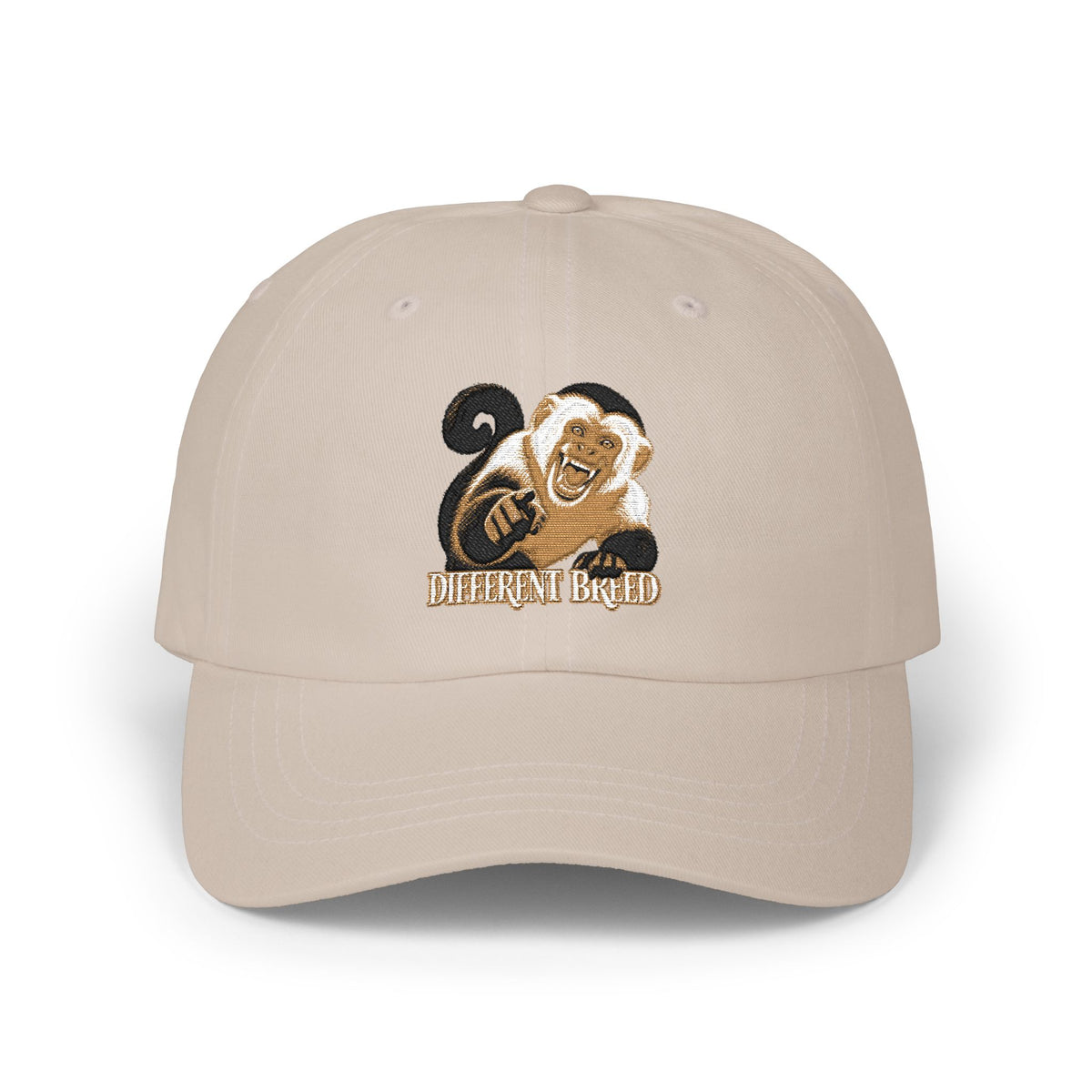 Dad Cap — Gold & Black Embroidered Ram Logo ‘ENTHRALLED’ Baseball Hat