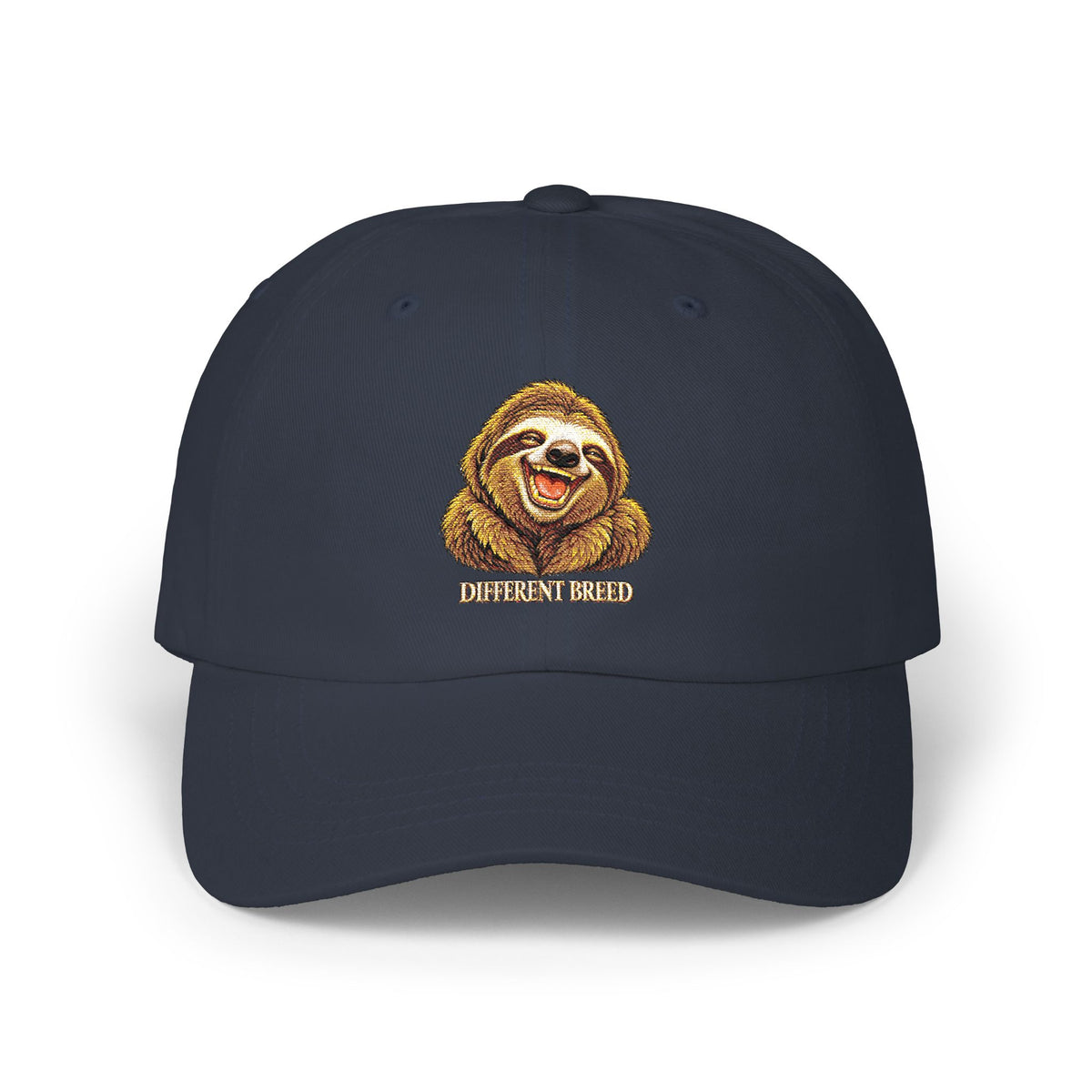 Sloth Smile Classic Dad Cap — Embroidered Relaxed Sloth Hat