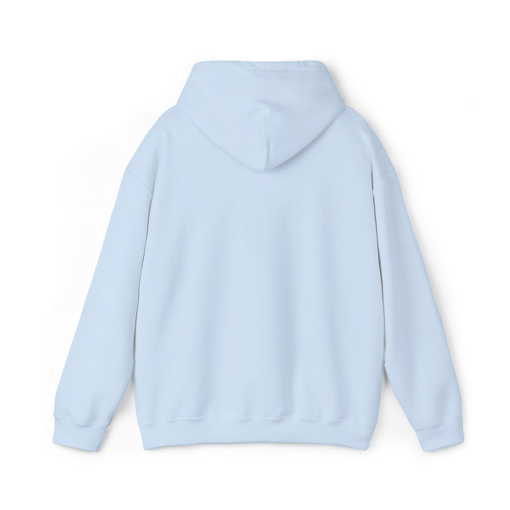 Shark Bite Graphic Hoodie — Small Chest Shark Illustration Sweatshirt