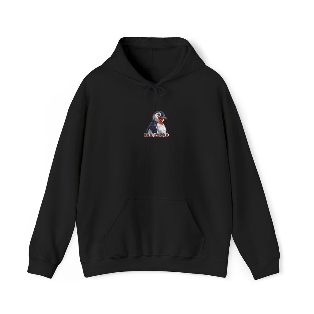 Puffin Portrait Hoodie – Minimalist Bird Graphic Sweatshirt