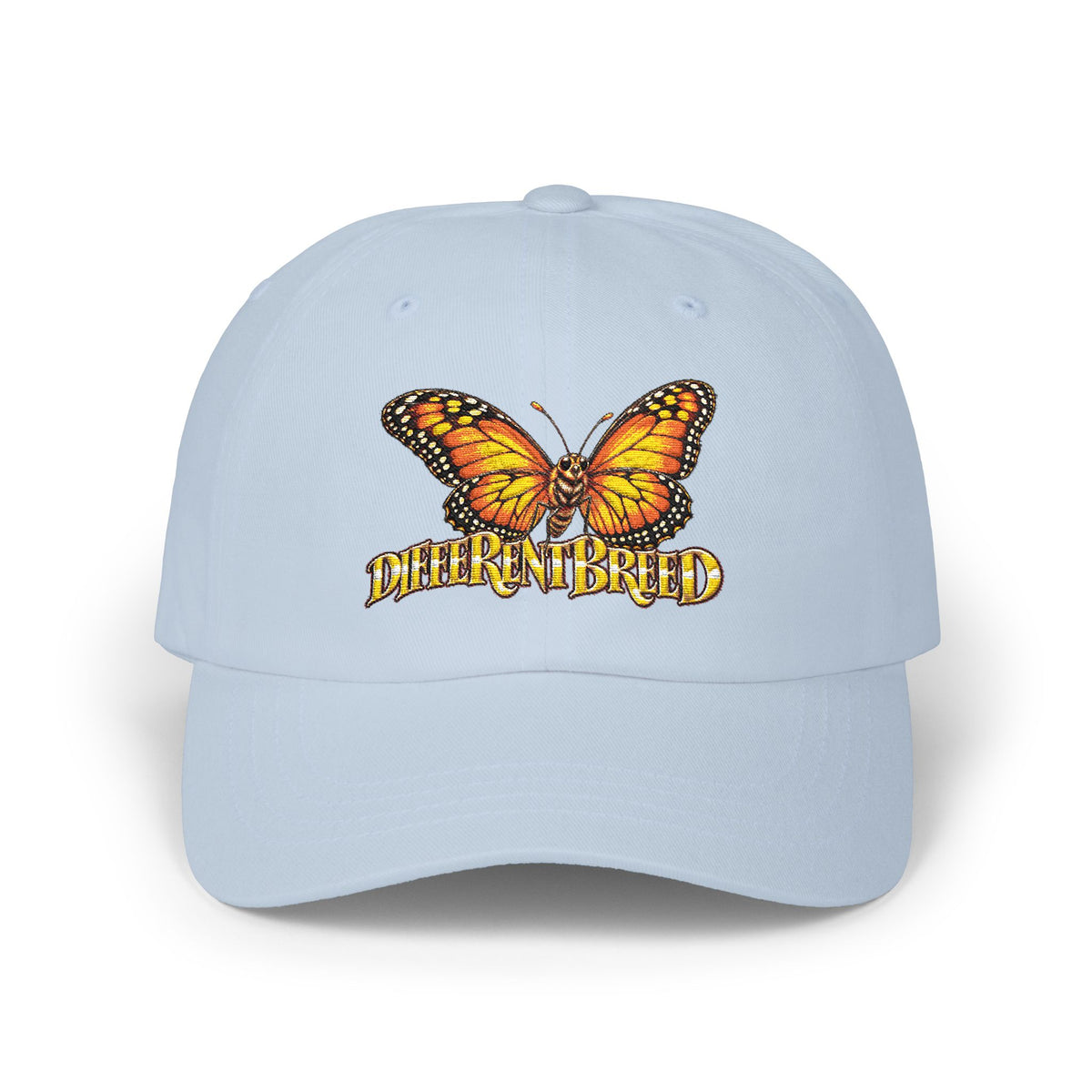 Butterfly 'Different Breed' Dad Cap — Embroidered Orange Monarch Baseball Hat