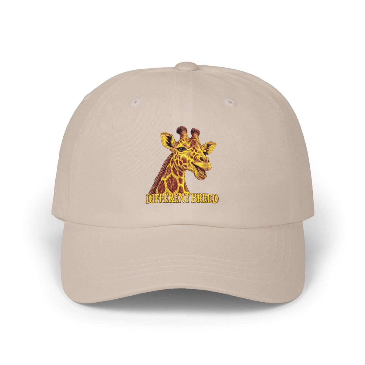 Giraffe Embroidered Dad Cap — Cute Safari Animal Baseball Hat