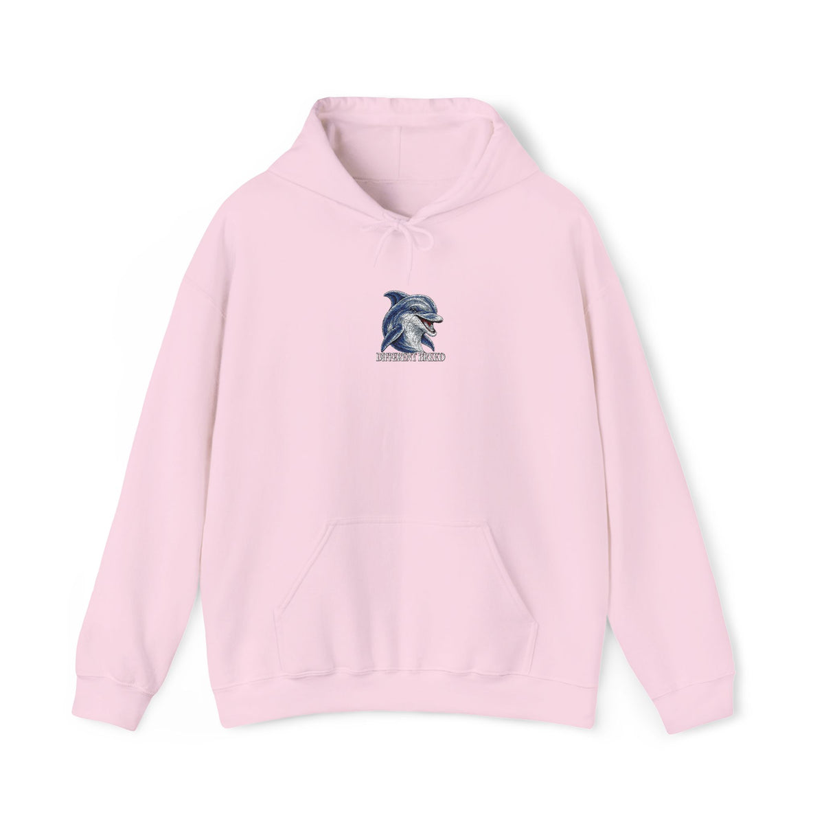 Hoodie — Blue Floral Wolf Illustration Pullover