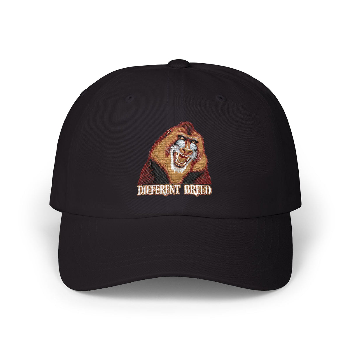 Dad Cap — Embroidered Laughing Lion "Biggest Friend" Hat