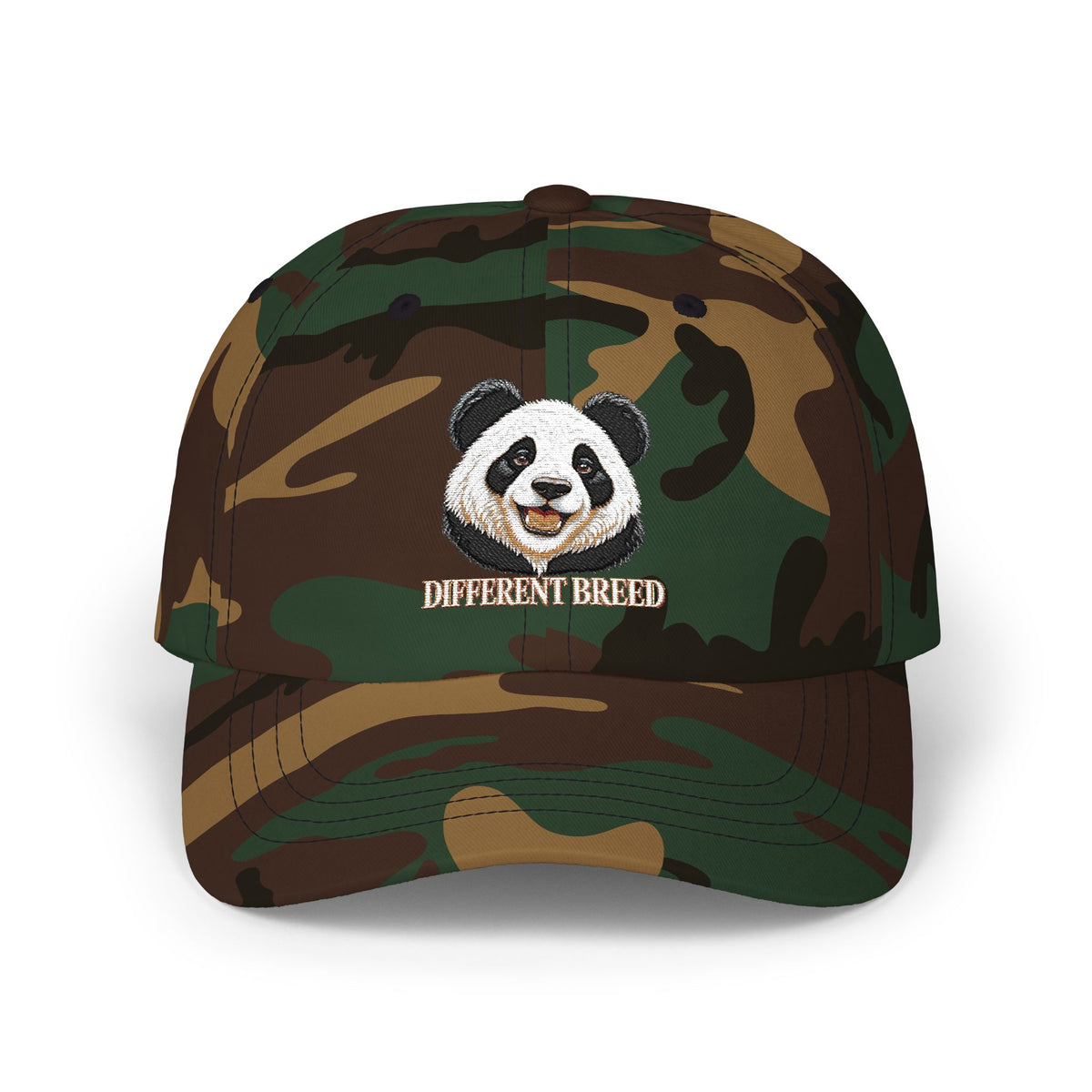 Panda Smile Classic Dad Cap — Embroidered Cute Panda Hat