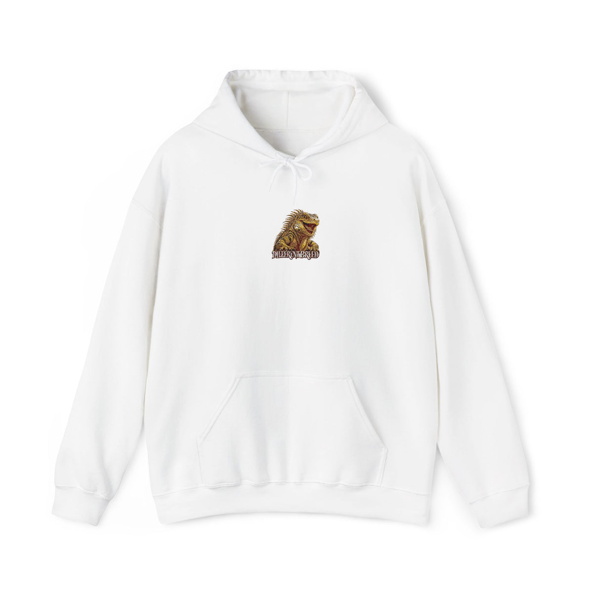 Gold Foil Lion Hoodie - Metallic Graphic Sweatshirt