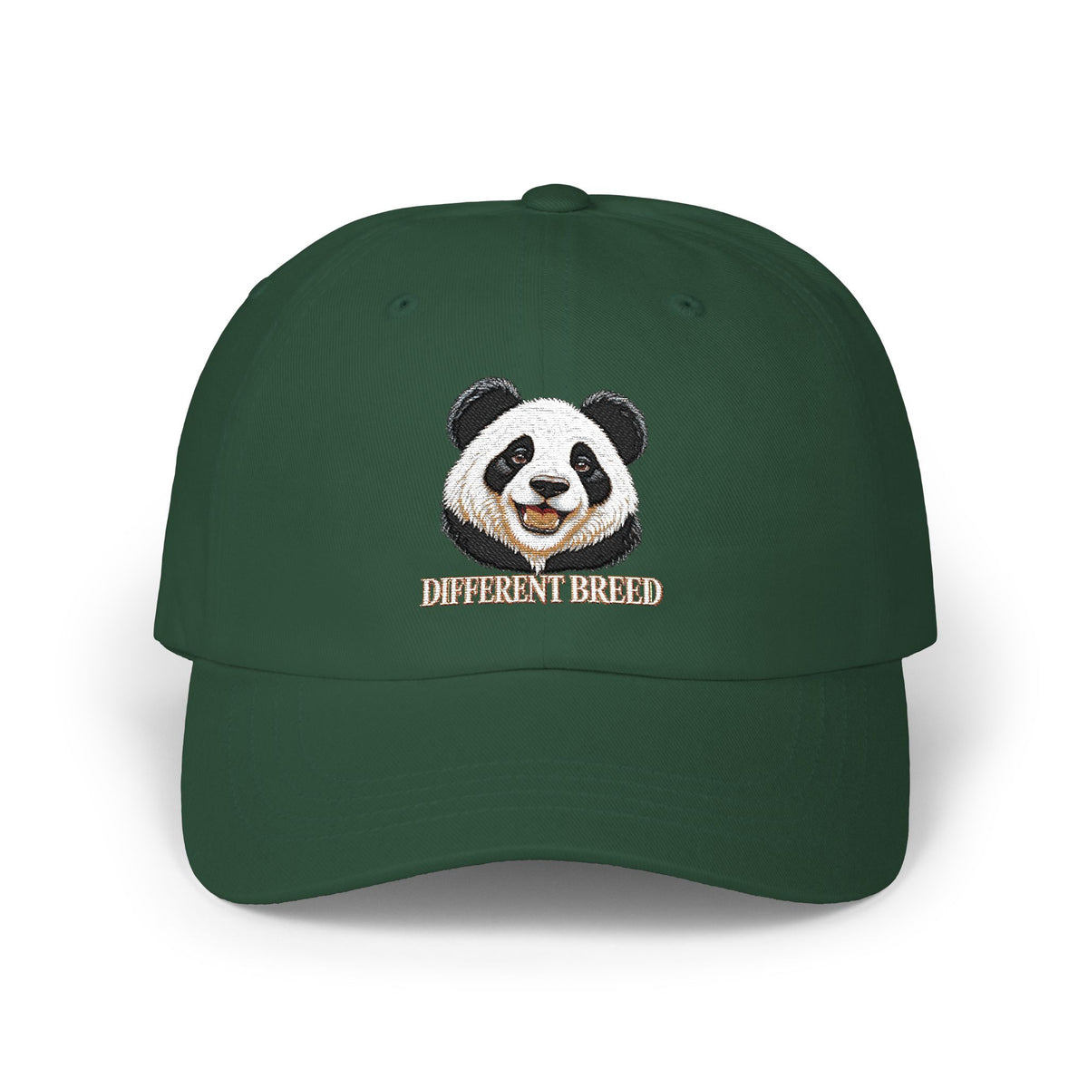 Panda Smile Classic Dad Cap — Embroidered Cute Panda Hat