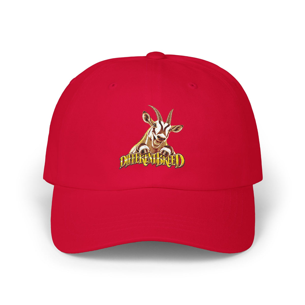 Dad Cap — Vintage Goat Patch "Mischief Made" Embroidered Hat