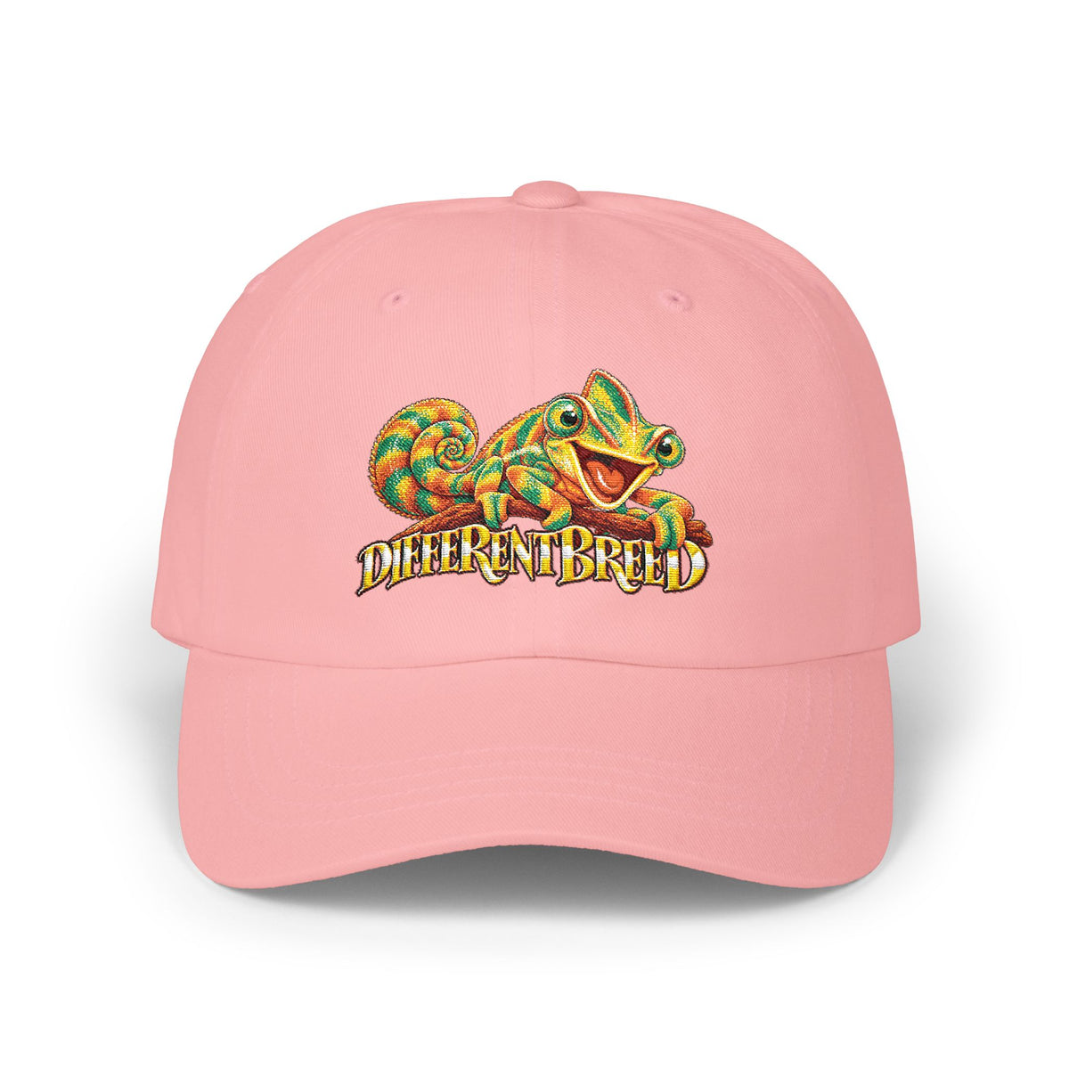 Dad Cap — Colorful Chameleon "Different Breed" Embroidered Hat